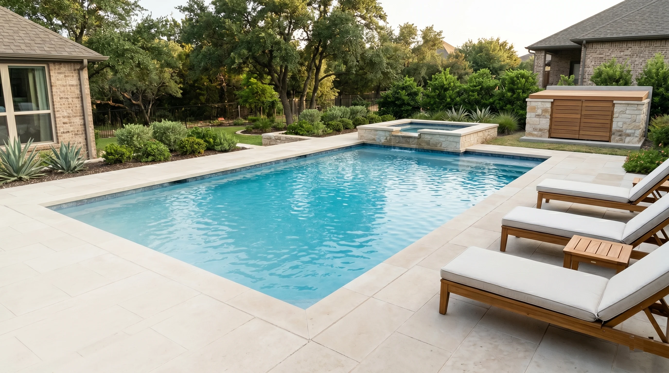Pool safety gate and barrier, representative photo
